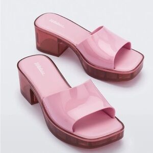 MELISSA

Shape Pink Block Heel Mules size 5